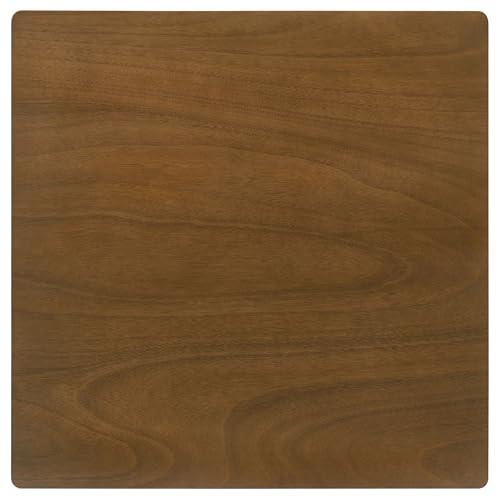 Coaster Home Furnishings - Parkwood - Wood - 5-Piece Square Dining Table Set – Rustic Dining Set with Vertical Slat Back Chairs and Black Seat - Dining Room or Kitchen - Honey Brown - 150400