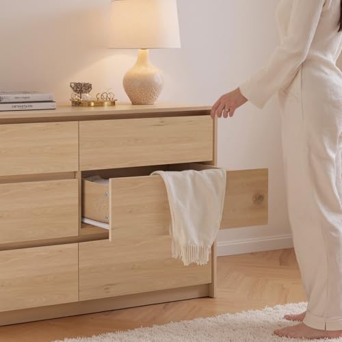 6 Drawer Dresser for Bedroom, view 5