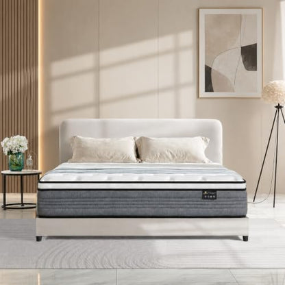 King Size Matresses, 14 Inch Pocketed Spring King Mattress in a Box, view 2