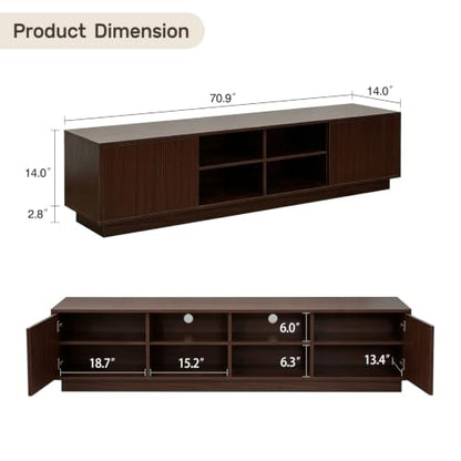 TV Stand for TVs Up to 80 Inch, Media Console Table with Storage, view 3