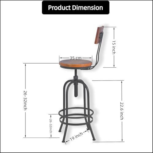3 Pieces Industrial Dining Table with Set of 4 Bar Stools for Home Office Rustic Rectangular Bar Table with Chairs for Kitchen Meeting Room
