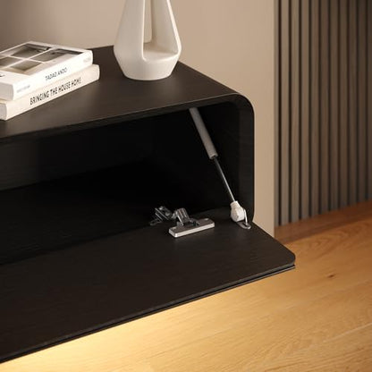 Fully-Assembled Minimalist Floating TV Stand with LED Lights, view 6
