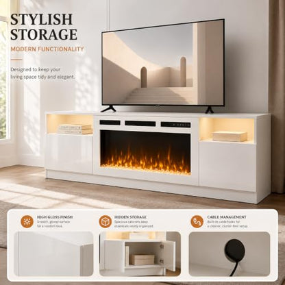 70" Fireplace TV Stand for TVs Up to 80", view 5