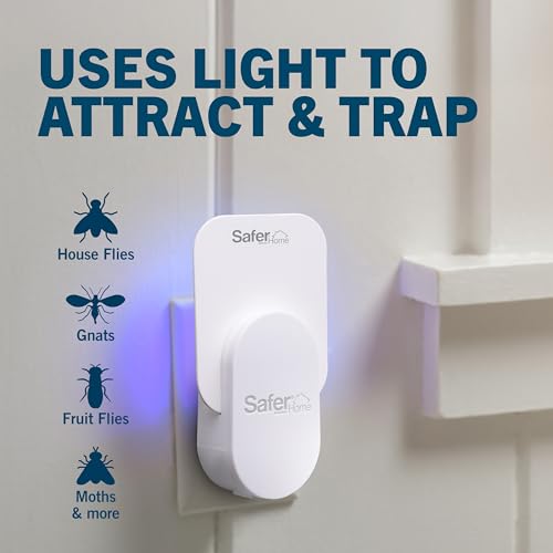 Safer Home Flying Insect Trap, Plug-in Fruit Fly Trap for Indoors, 2-Pack, view 5