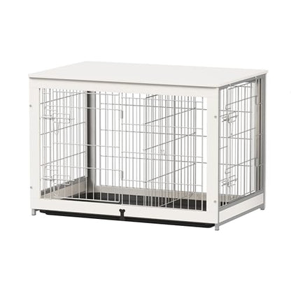 Wooden Dog Crate Furniture with Divider Panel, view 2