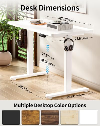 Standing Desk Electric Adjustable Computer Desk-Stand up Desk Office Gaming, view 4