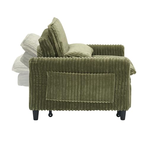 Teddy Convertible Sleeper Chair with Pillow & Adjustable Backrest, view 6