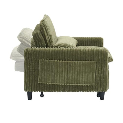 Teddy Convertible Sleeper Chair with Pillow & Adjustable Backrest, view 6