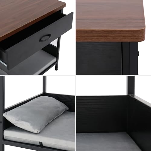 Multi-Functional Dog Bed End Table with Storage Drawer, view 8