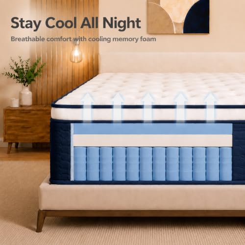 14" Queen Hybrid Mattress in a Box, Luxury Hotel Bed, view 5
