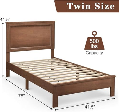 Wood Bed Frames with Headboard, view 3
