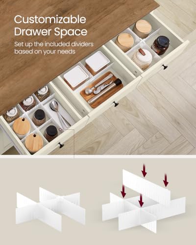 Buffet Cabinet, Coffee Bar with 3 Drawers, Adjustable Shelf, view 6