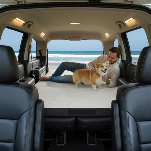 Foldable Mattress Twin, Memory Foam Tri Fold Mattress with Removable Washable Cover, 4 inch Folding Floor Mattresses Nap Pad for Guest, RV, Travel, Camping, White, 75"x38"x4"
