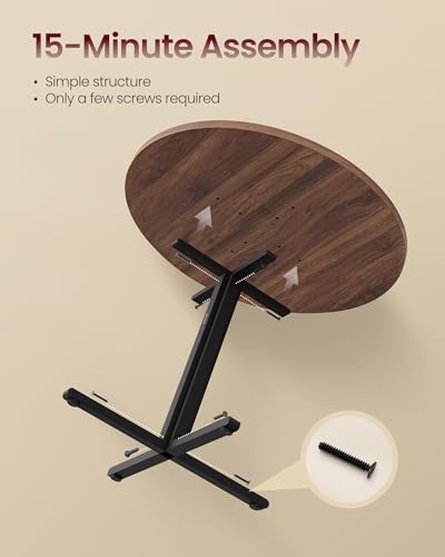 31.5-Inch Dining Table, Small Round Kitchen Table for 4 People, view 7