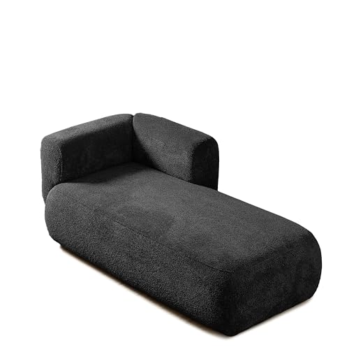 Boucle Upholstered Right Facing Chaise Lounge Indoor for Living Room Bedroom, view 5