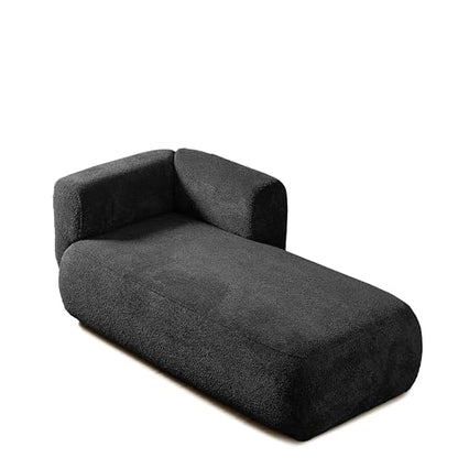 Boucle Upholstered Right Facing Chaise Lounge Indoor for Living Room Bedroom, view 5
