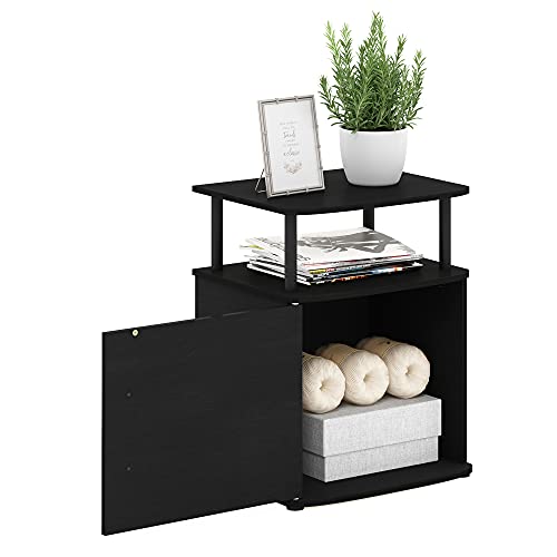 Jaya End Table, One, Black Wood