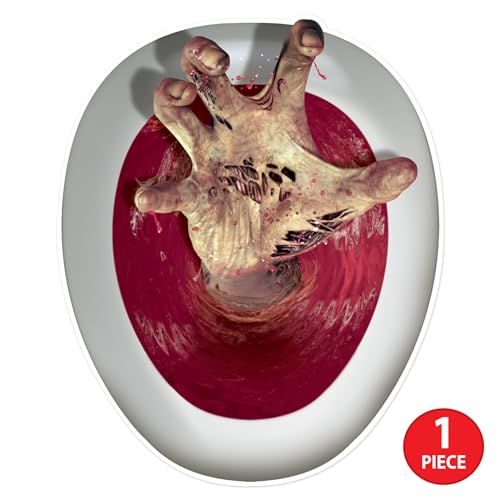 Zombie-Hand Peel 'N Place Toilet Topper
