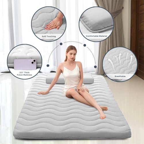 Japanese Futon Floor Mattress, 100% High Density Comfortable Foam, view 3