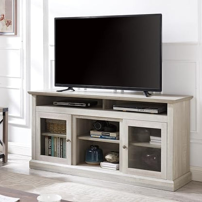 Farmhouse TV Stand for 65 Inch TV, Wide Entertainment Center Gray, view 6