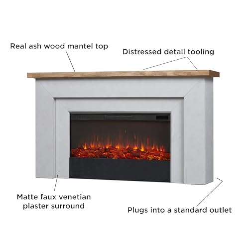 Malie 68" Landscape Electric Fireplace with Mantel for Living Room or Bedroom, view 5