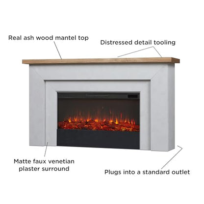 Malie 68" Landscape Electric Fireplace with Mantel for Living Room or Bedroom, view 5