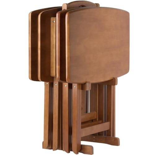 Pemberley Row Solid Wood Teak Snack Table Set Rectangular Oversized, Unassembled, view 5