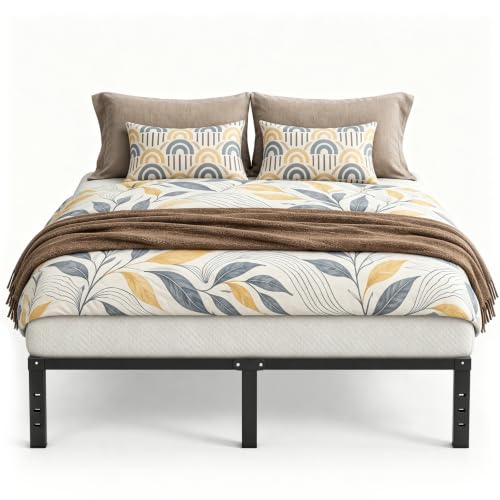 14 in Queen Bed Frame, Metal Platform Bed 15-Minute Solo Setup, view 2