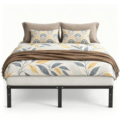 14 in Queen Bed Frame, Metal Platform Bed 15-Minute Solo Setup, view 2