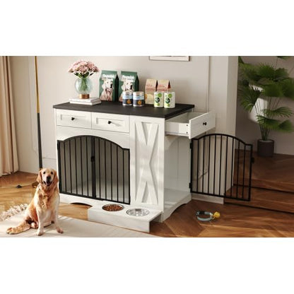 Farmhouse Style Dog Crate Furniture, Indoor Dog Kennel for Large Dogs, view 7