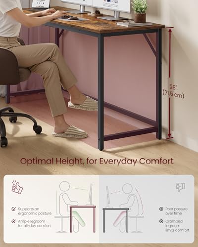 Computer Desk, Steel Frame Gaming Desk for Home Office, 55.1 Inch, view 4