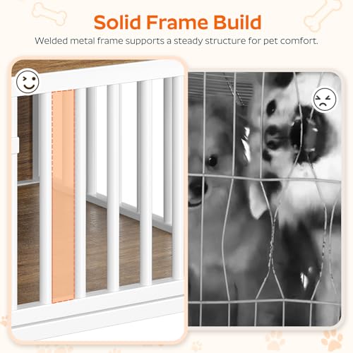 Dog Crate Furniture, Wooden Dog Kennel with Storage, Indoor Pet Crate End Table, view 6
