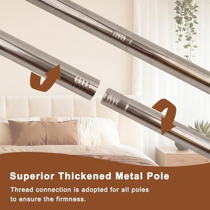 Canopy Bed Frame Queen Size, Thicken Stainless Steel Canopy Bed Frame, view 7