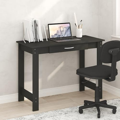 Jaya Desk, 39.2 Wide Computer Desk with Drawer, Darkwood, view 2