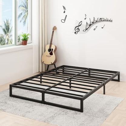 8 Inch Full Bed Frame with Heavy Duty Steel Slat Support, view 7