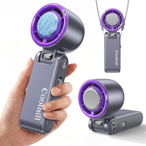 Pro Handheld Portable fan with Turbo Cooling, Speed(1-199) 5500mAh, view 2
