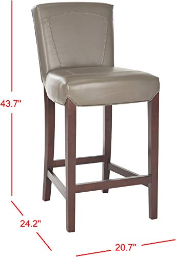 Safavieh Home Collection Ken Clay Faux Leather 30-inch Bar Stool