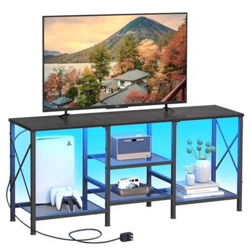 TV Stand with LED Lights for 55 Inch TV, view 2