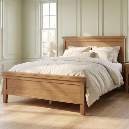 Full Size Platform Bed Frame with Headboard, Wood Slat Support, view 7