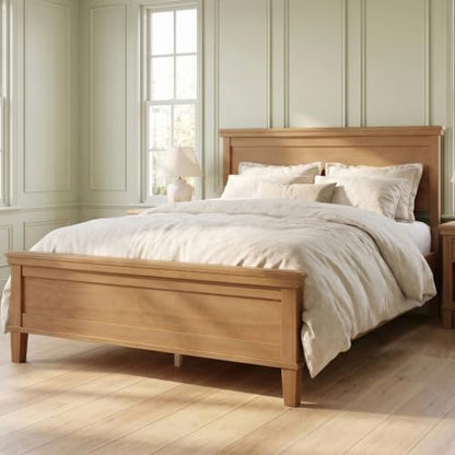 Full Size Platform Bed Frame with Headboard, Wood Slat Support, view 7