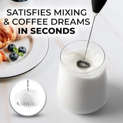 Milk Frother Handheld Electric Whisk – Frother Wand, Durable Drink Mixer, view 3