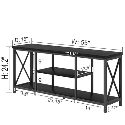 55 Inch TV Stand for Televisions up to 65 Inch, view 3