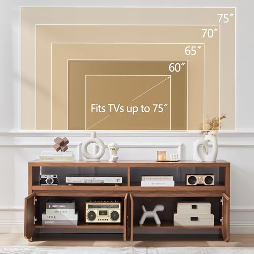 Farmhouse 60” TV Stand for Television up to 70 Inch, view 5