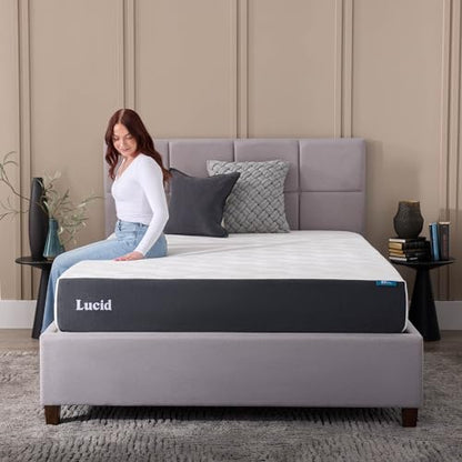 ® 10" Medium Gel Memory Foam Mattress – Bamboo Charcoal & Cooling Gel – Fiberglass Free – Bed in a Box – CertiPUR-US® Certified – Queen Size
