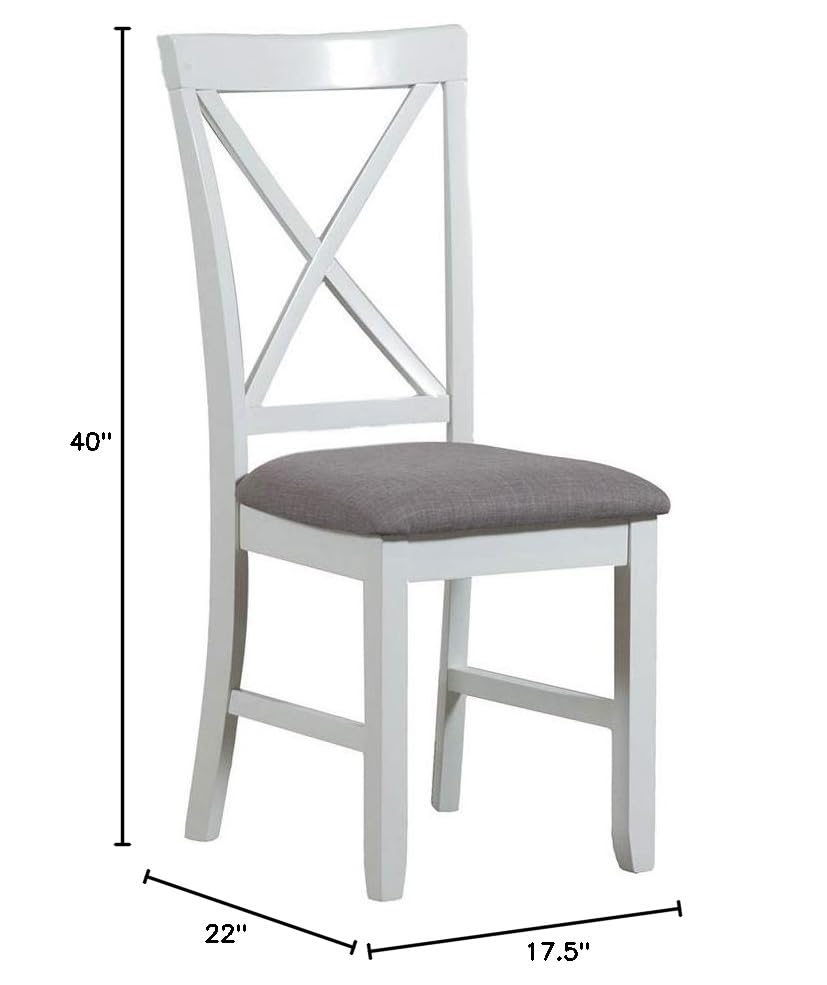 Powell Furniture Jane Side, Antique White Dining Chair