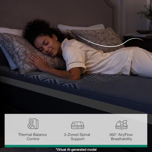 AiryFlow Graphene 14 Inch King Size Mattress, Cooling Memory Foam, view 6