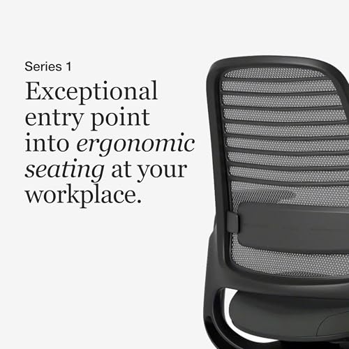 Steelcase Series 1 Ergonomic Office Chair, Carpet Floors, Graphite, view 5