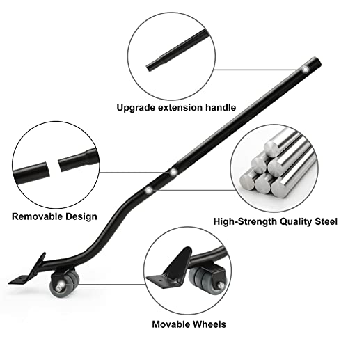 Furniture Moving Set for Hard Floor Surfaces, Move Heavy Furniture Quickly & Easily,(1 Lifter Tool & 4 Heightening Block)