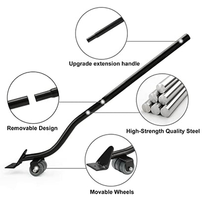 Furniture Moving Set for Hard Floor Surfaces, Move Heavy Furniture Quickly & Easily,(1 Lifter Tool & 4 Heightening Block)