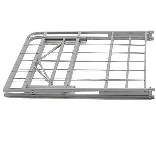 Premium Platform Bed Base in Silver, Replaces Box Spring and Bed Frame
